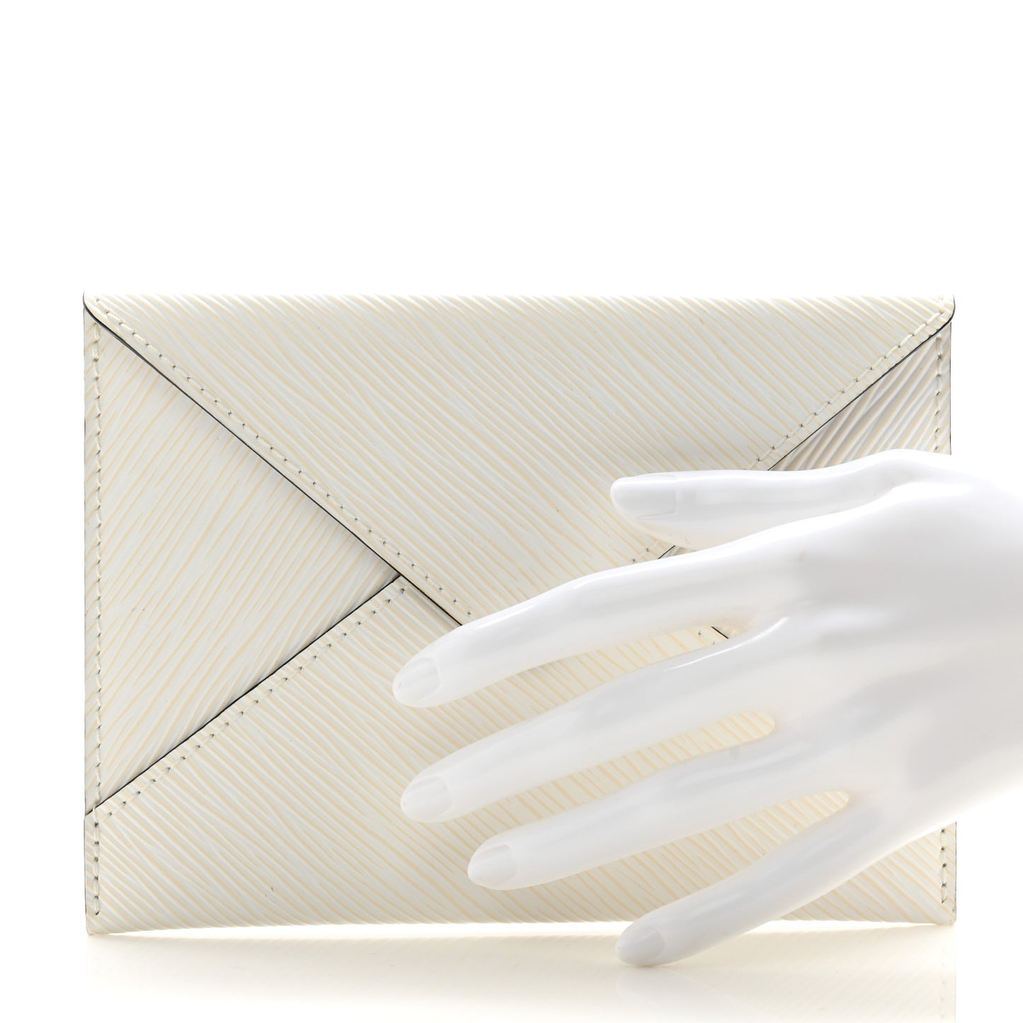 Epi Invitation Envelope Clutch White