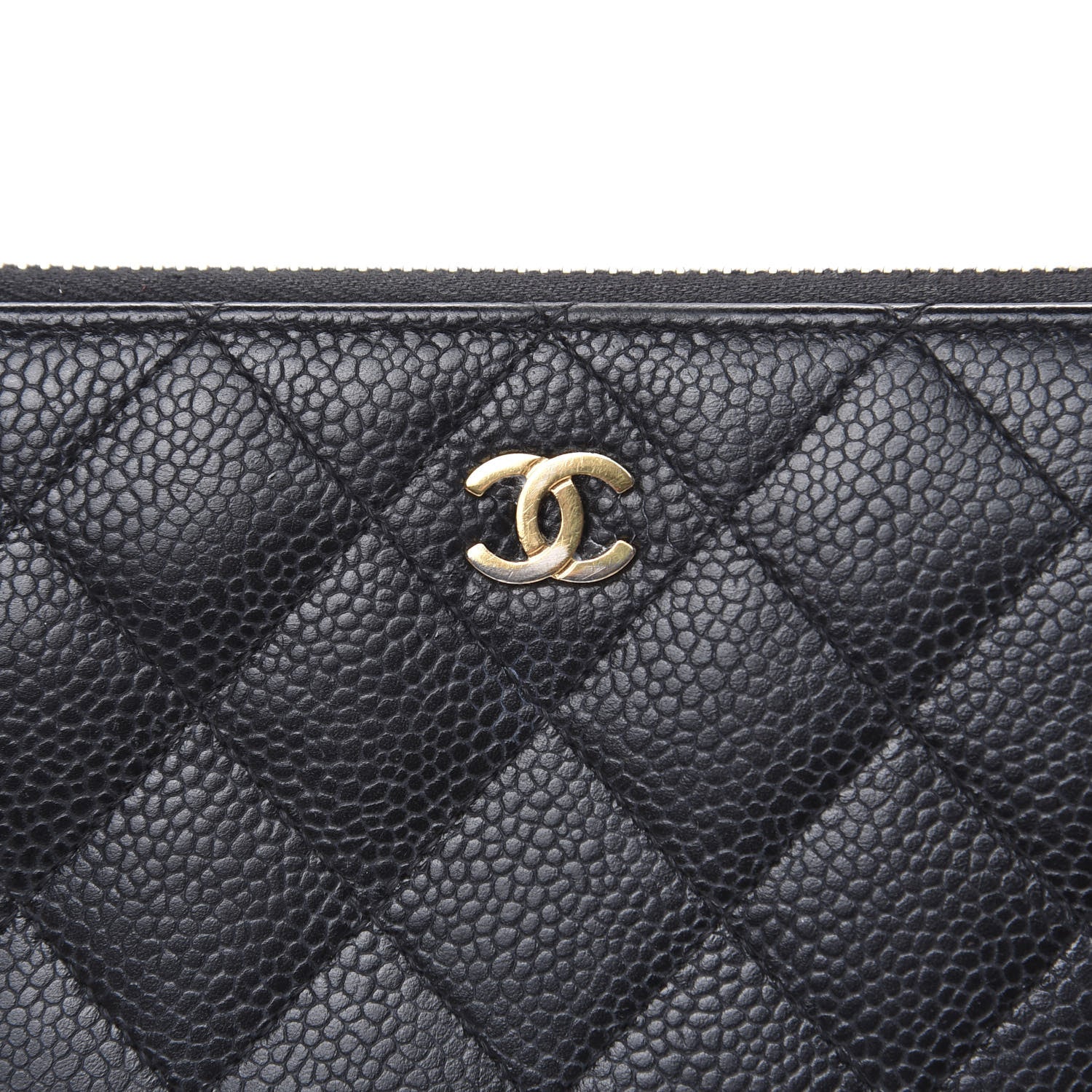 Chanel Caviar Quilted Large Gusset Zip Around Wallet Black 11 of 11