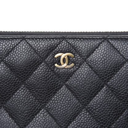 Chanel Caviar Quilted Large Gusset Zip Around Wallet Black 11 of 11