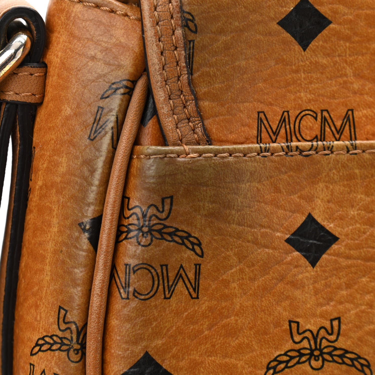 MCM Visetos Heritage Crossbody Cognac 19 of 19