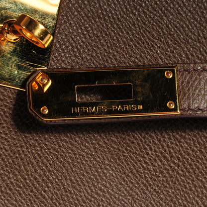 Hermes Epsom Kelly Retourne 28 Chocolate 5 of 10