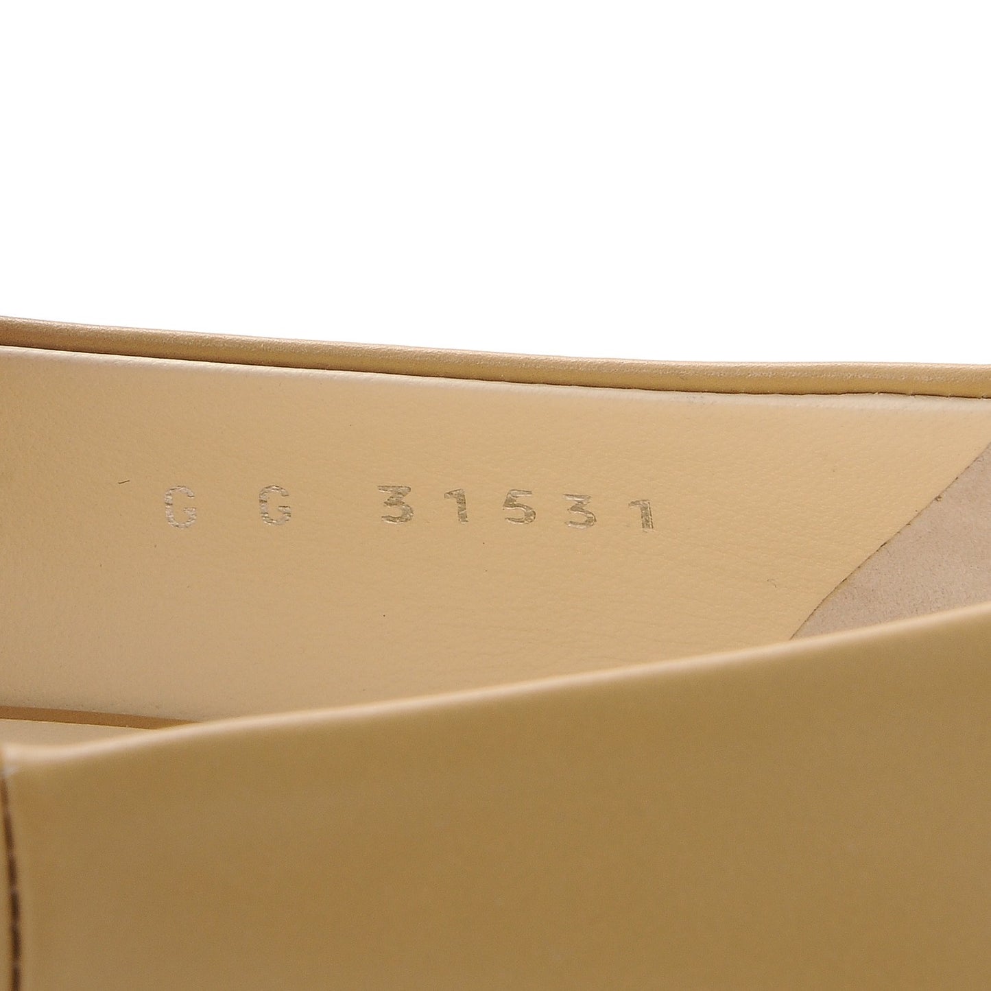 Calfskin Peep Toe CC Pumps 39.5 Beige