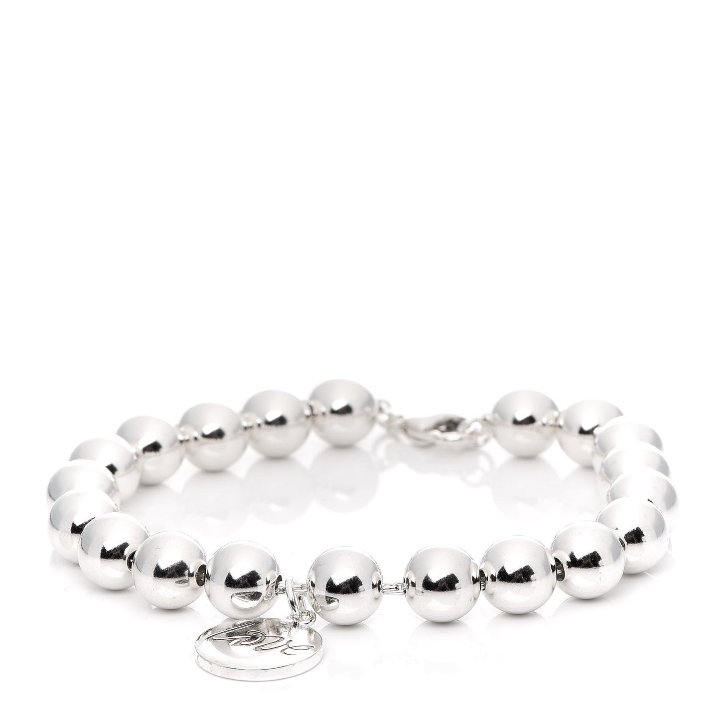 Sterling Silver 8mm Paloma Picasso "Love" Bead Bracelet