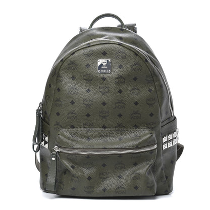 MCM Visetos Medium Side Studs Stark Backpack Rosin 1 of 9