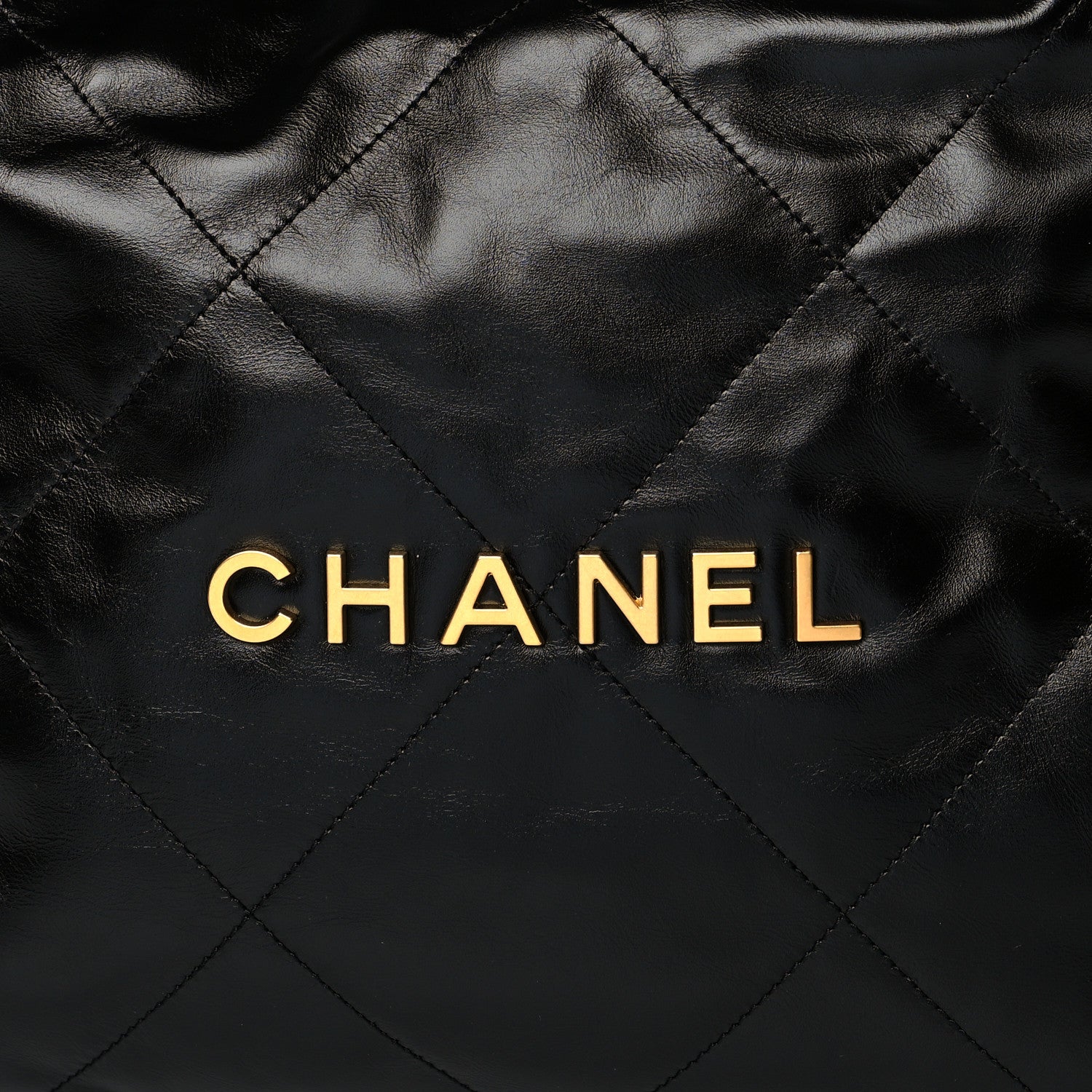 Chanel Shiny Calfskin Quilted Chanel 22 Black 8 of 11