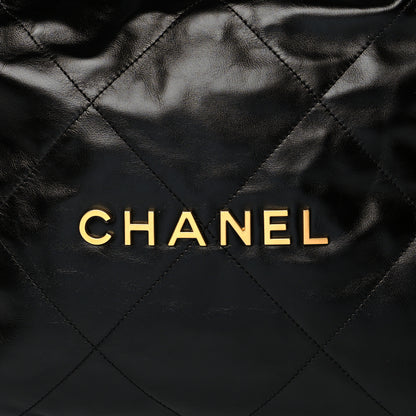 Chanel Shiny Calfskin Quilted Chanel 22 Black 8 of 11