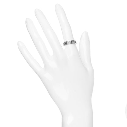 Gucci 18K White Gold Diamond Icon Stardust Band Ring 50 5.5 2 of 6