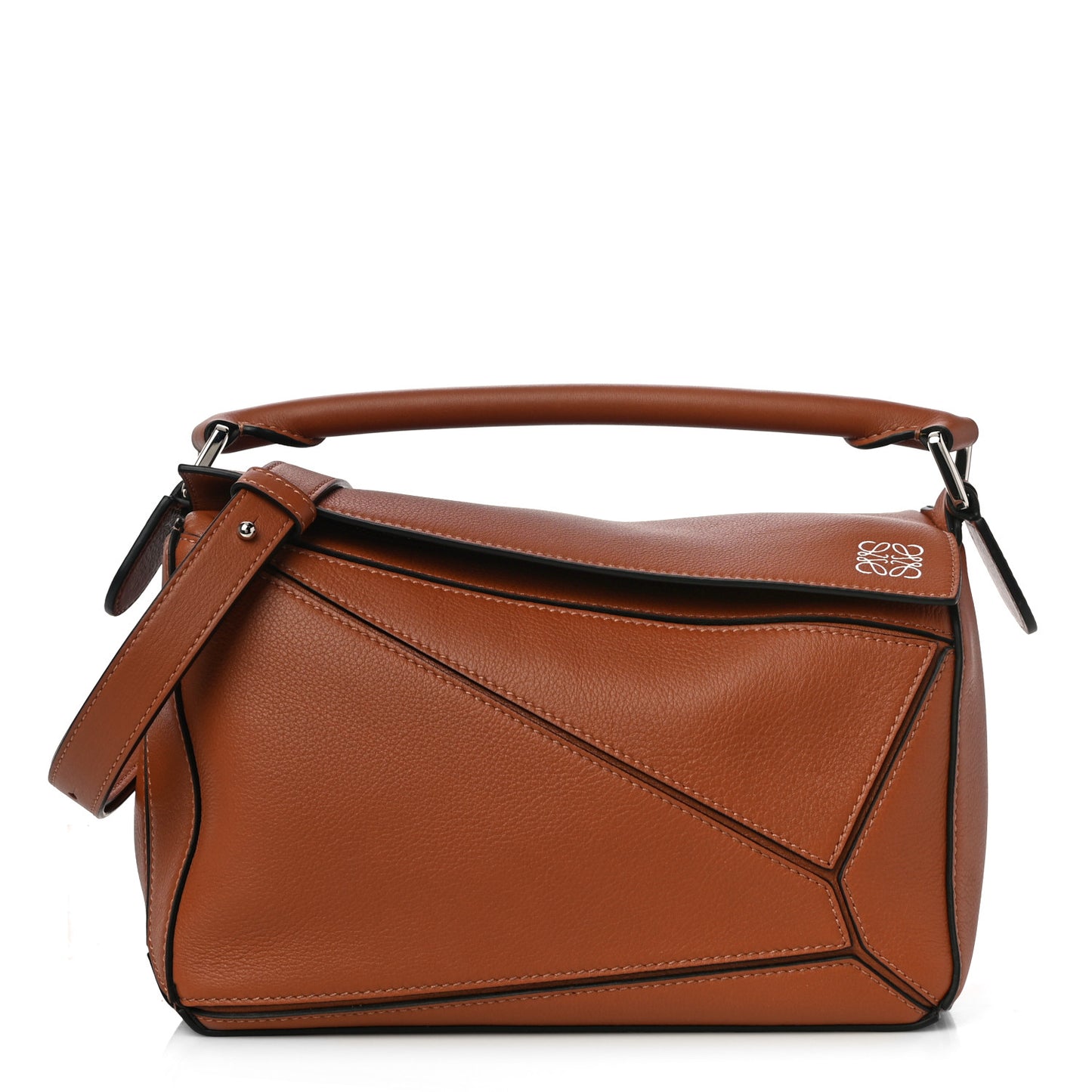 Calfskin Small Puzzle Bag Tan