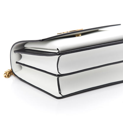 Saint Laurent Calfskin Bi-Color Medium Monogram Sunset Black Pearl White 7 of 8