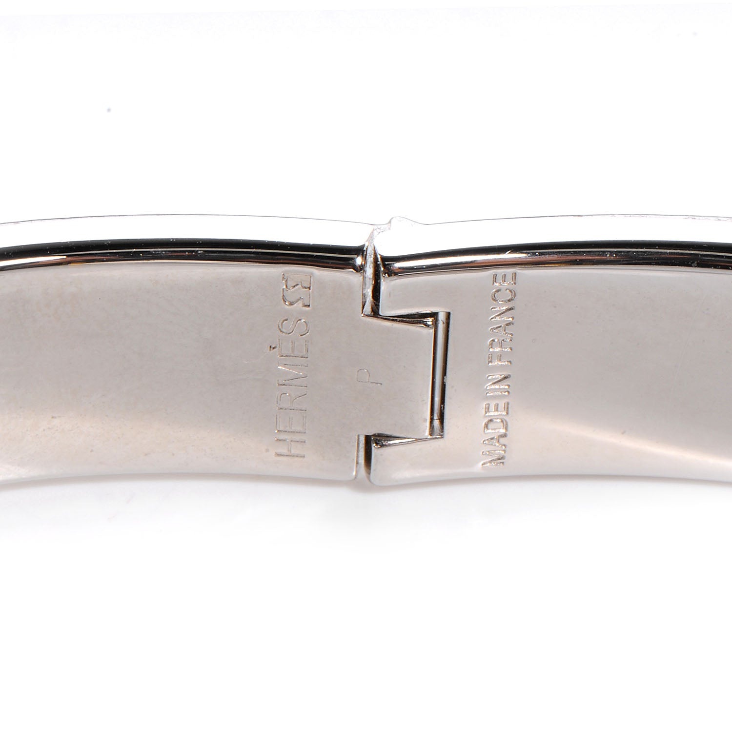 Hermes Enamel Narrow Clic Clac H Bracelet PM White 4 of 4