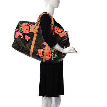 Louis Vuitton Monogram Roses Keepall 50 2 of 11