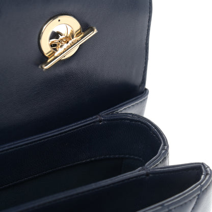 Chanel Lambskin Quilted Medium Trendy CC Flap Dual Handle Bag Blue 9 of 9