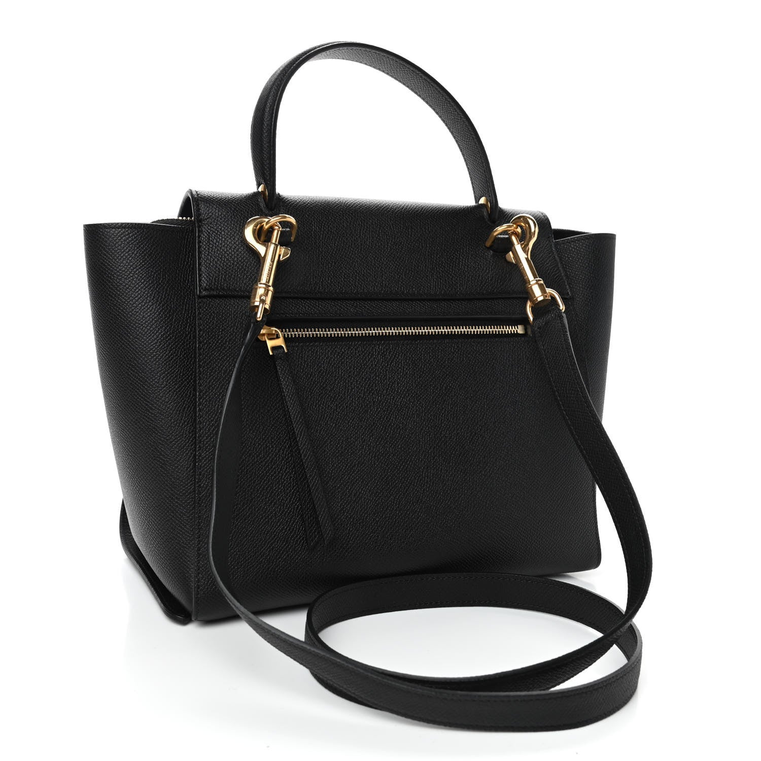Celine Grained Calfskin Micro Belt Bag Black 2 of 4