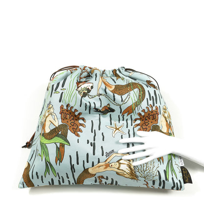 Loewe Canvas Mermaid Print Paula's Ibiza Small Drawstring Pouch 2 of 5