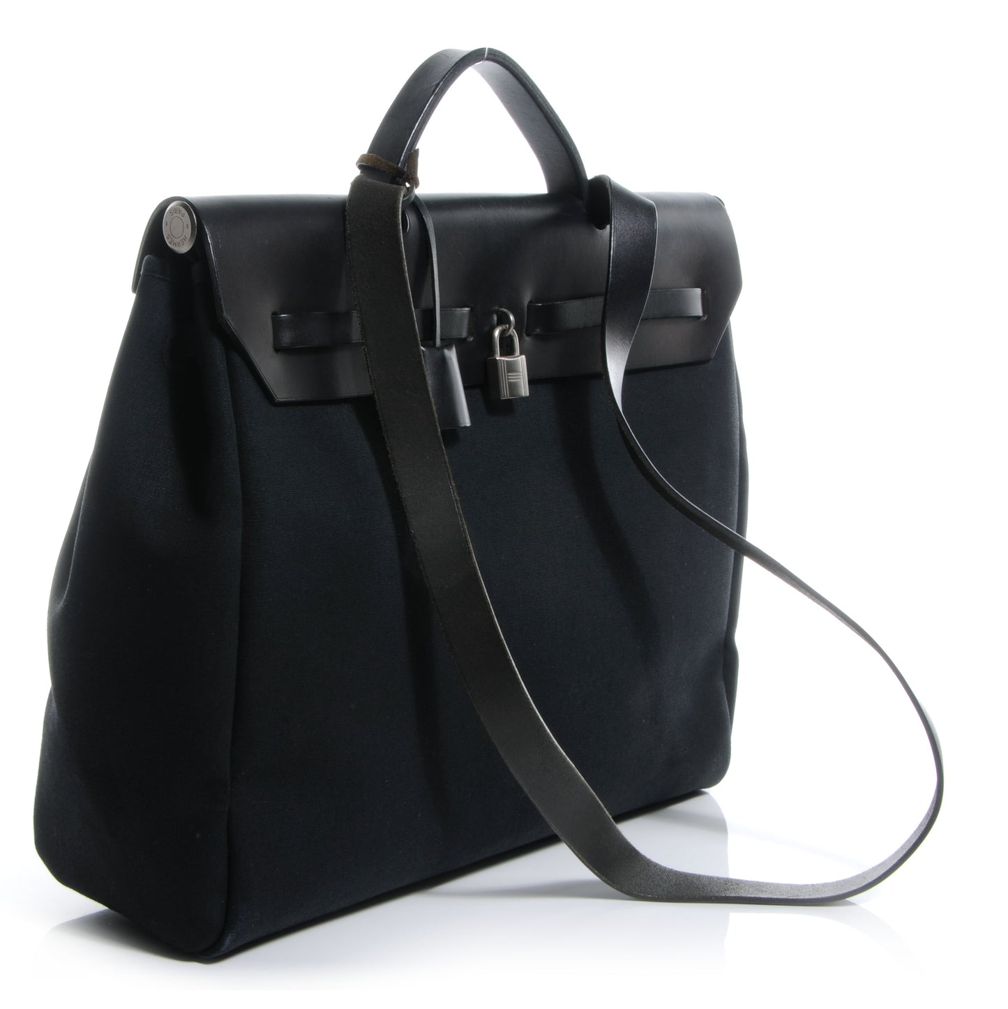 Toile Vache Calfskin Herbag 39 MM Black