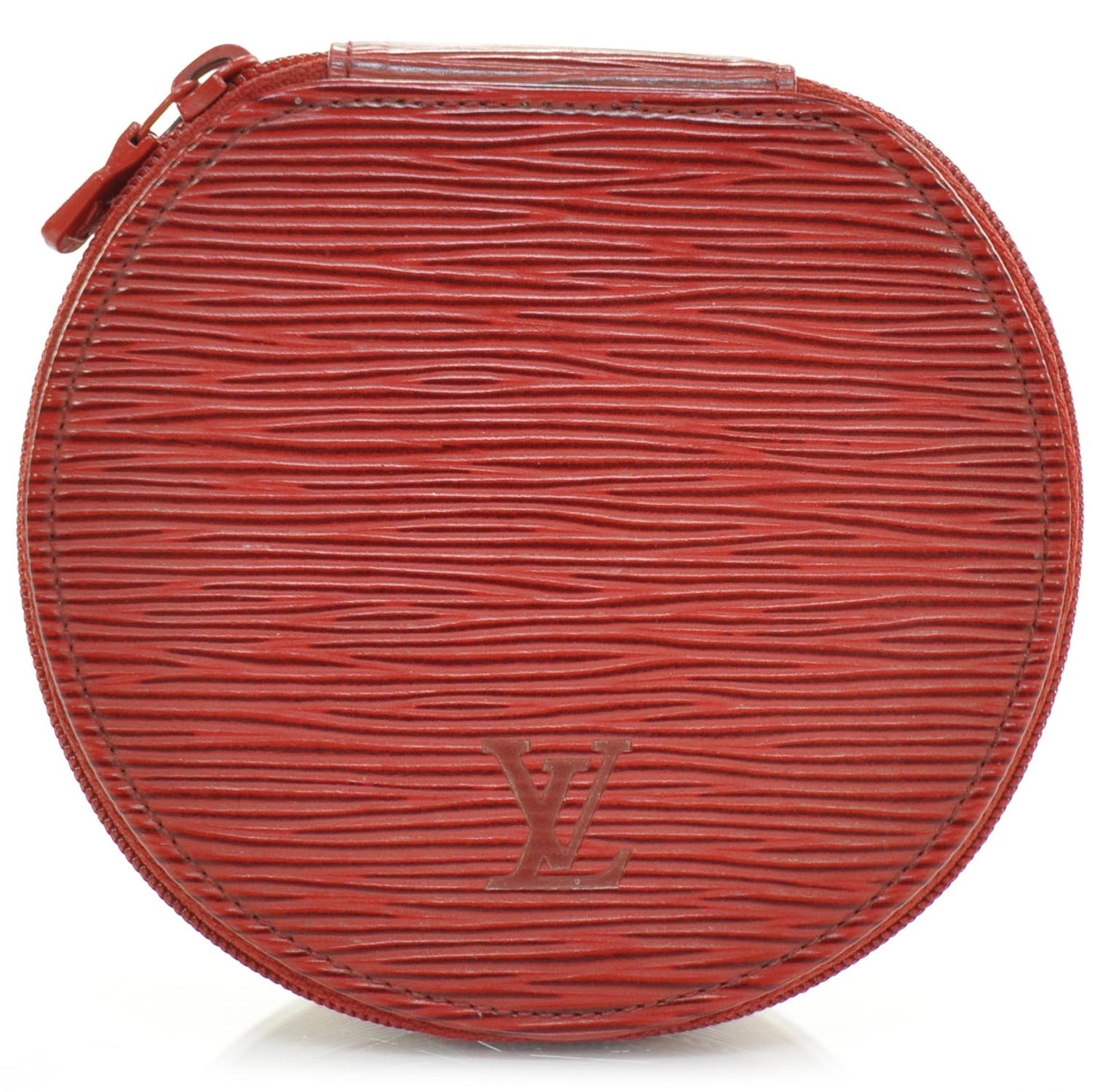 Epi Ecrin Bijoux Jewelry Box 12cm Red