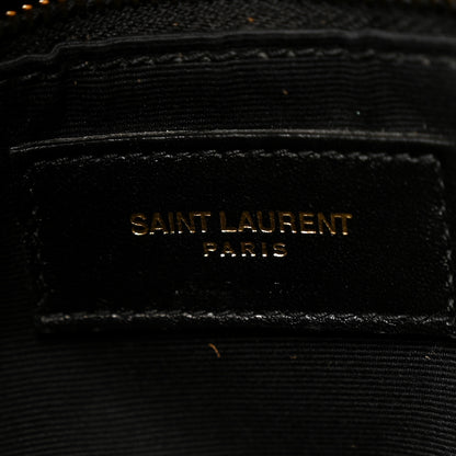 Saint Laurent Suede Calfskin Quilted Small Loulou Puffer Monogram Chain Satchel Cinnamon 6 of 10