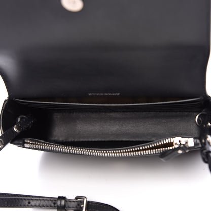 Burberry Calfskin Perforated Logo Hampshire Crossbody Black 5 of 9