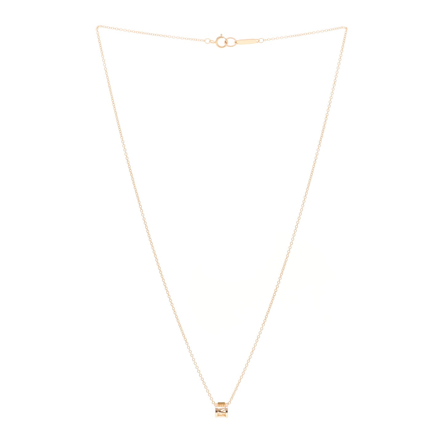 18K Rose Gold Atlas Open Pendant Necklace