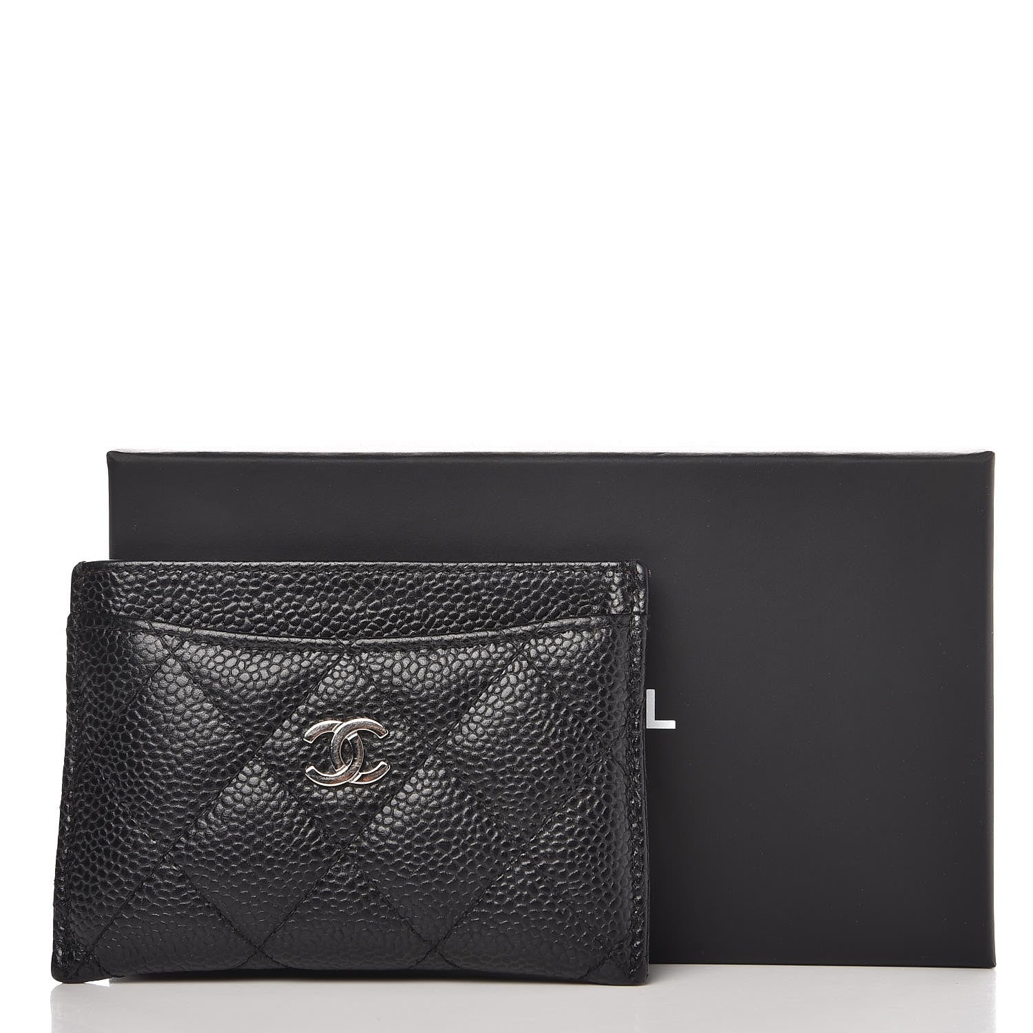 Chanel Caviar Quilted Card Holder Black 9 of 9