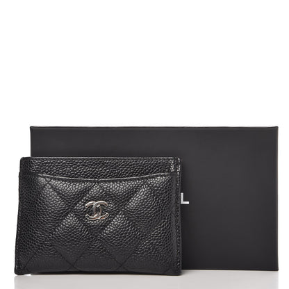 Chanel Caviar Quilted Card Holder Black 9 of 9