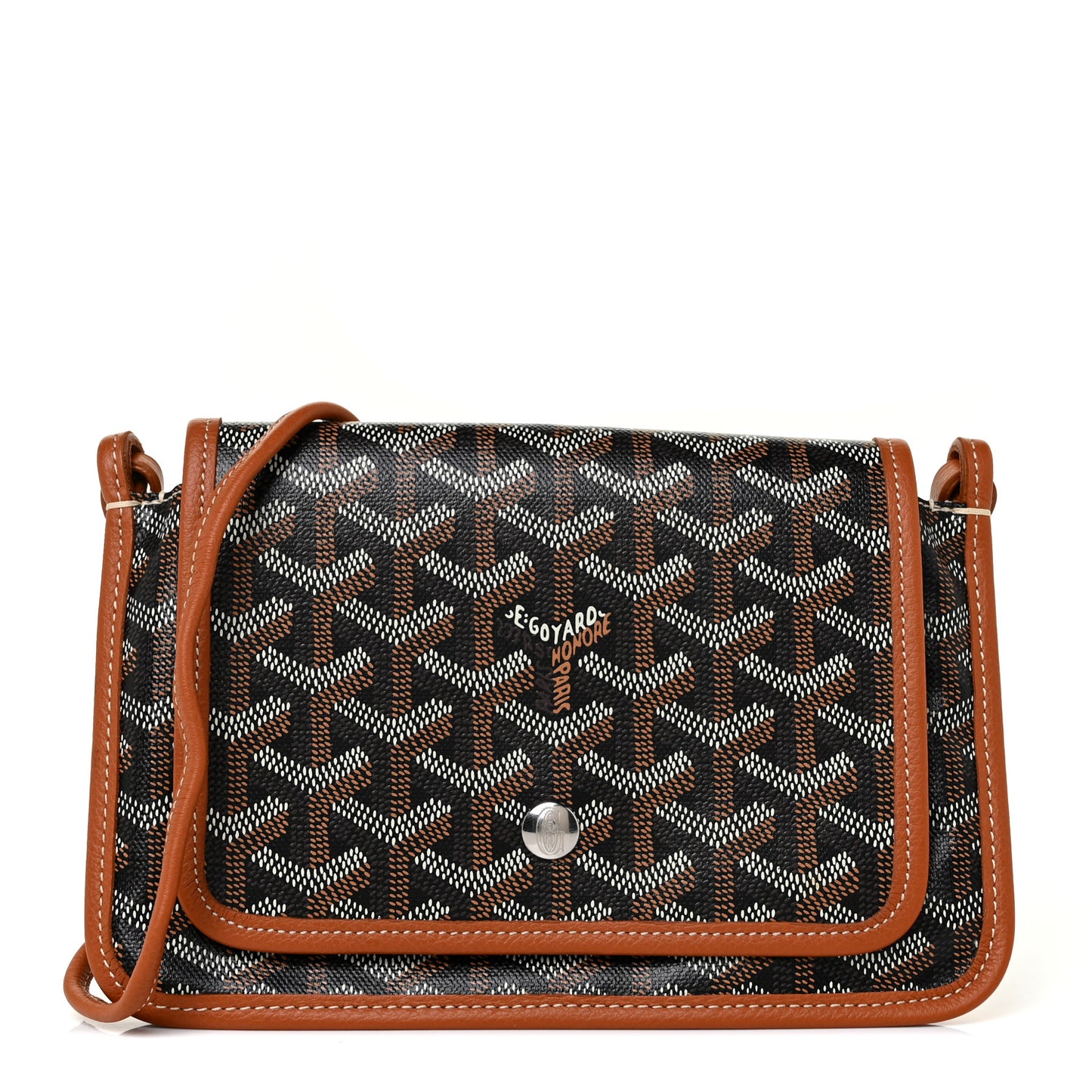 Goyardine Plumet Wallet Clutch Black Gold