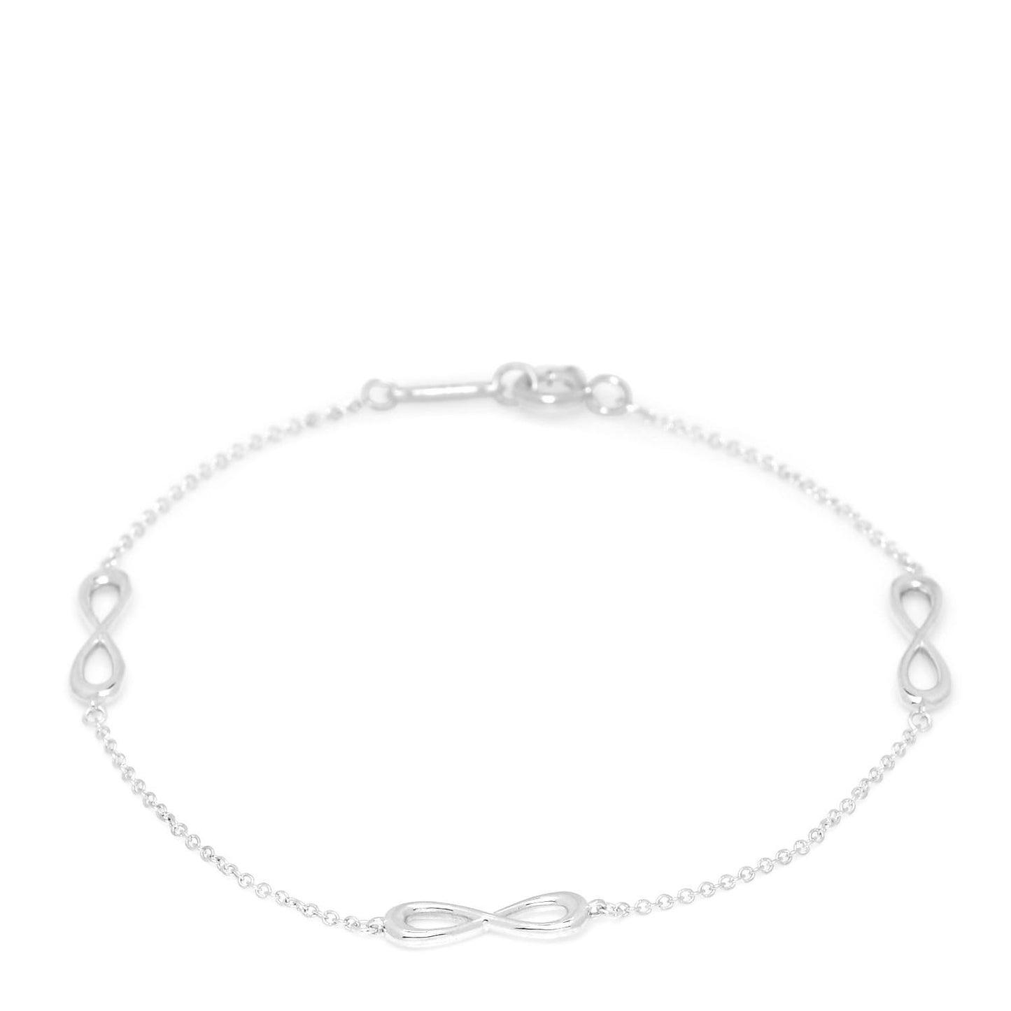 Sterling Silver Infinity Endless Bracelet
