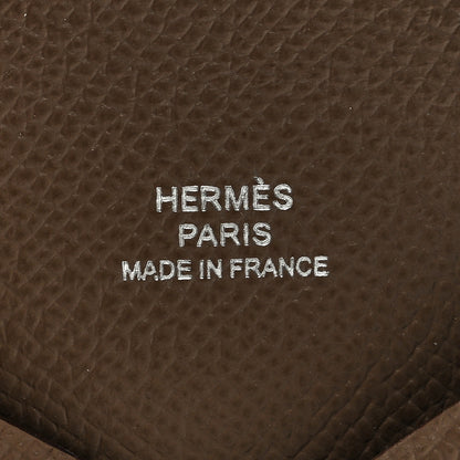 Hermes Epsom Calvi Card Case Etoupe 6 of 6