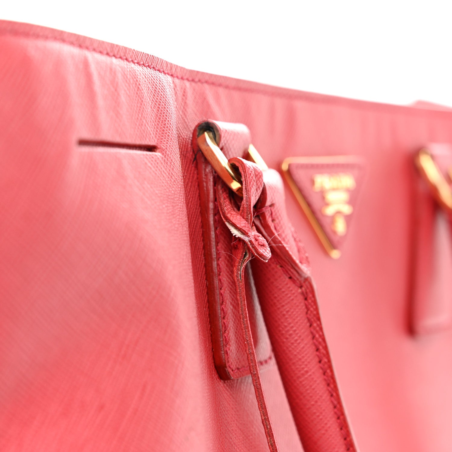 Prada Saffiano Lux Large Tote Fuoco 19 of 19