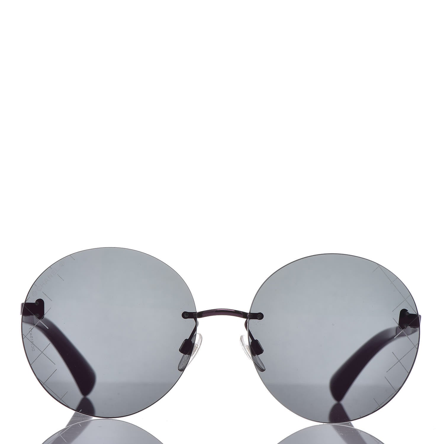 Chanel Mirrored Round Sunglasses 4216 Purple 3 of 8