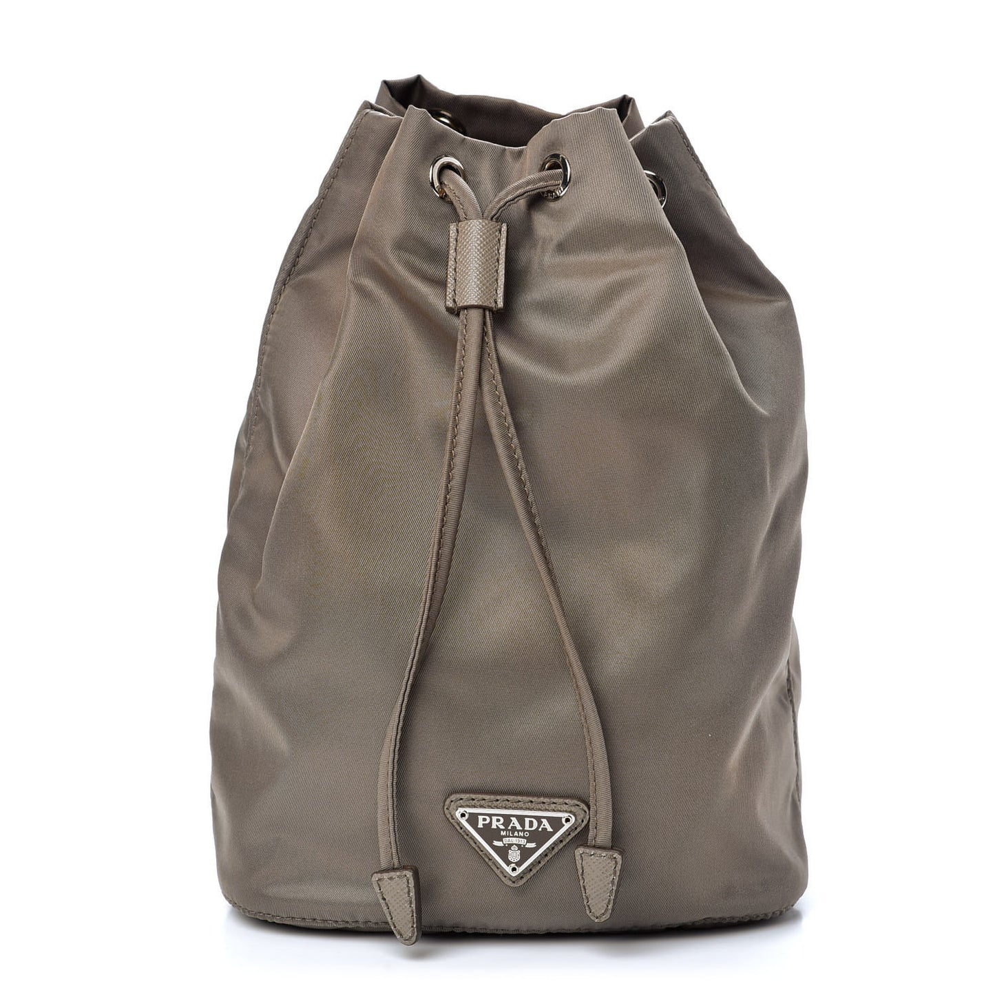 Nylon Vela Drawstring Pouch Argilla