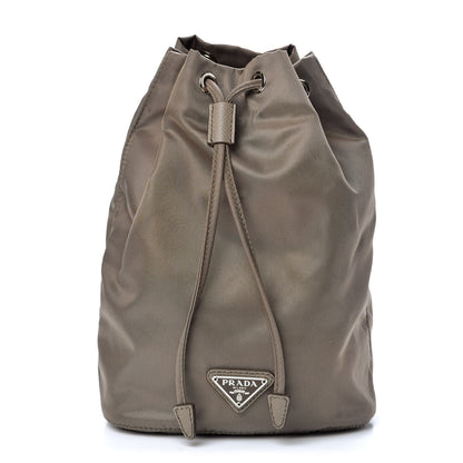 Prada Nylon Vela Drawstring Pouch Argilla 1 of 6