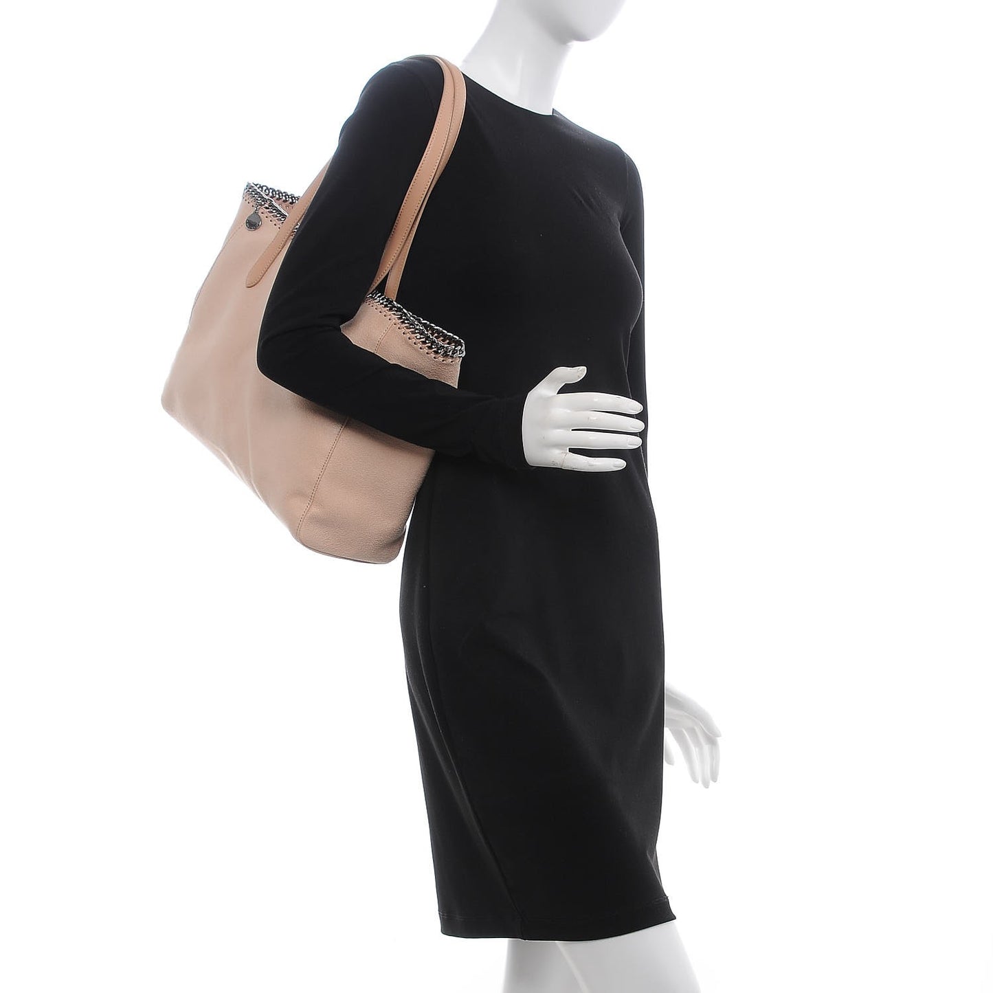 Shaggy Deer Falabella East West Shopper Tote Powder