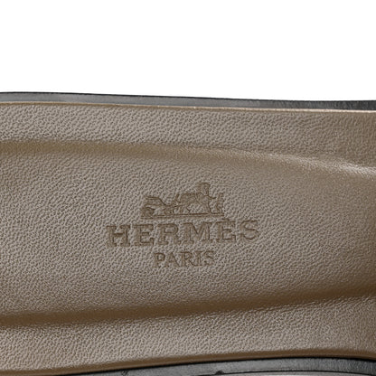 Hermes Suede Goatskin Oran Sandals 37 Rose Du Desert 8 of 9
