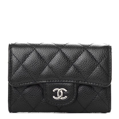 Chanel Caviar Quilted Flap Card Holder Black 1 of 9