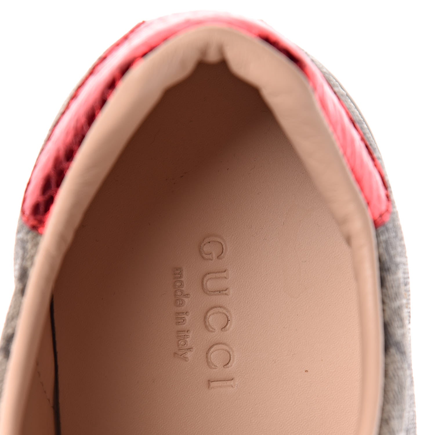 Gucci GG Supreme Monogram Womens Ace Low-Top Sneaker 37 Beige 10 of 13