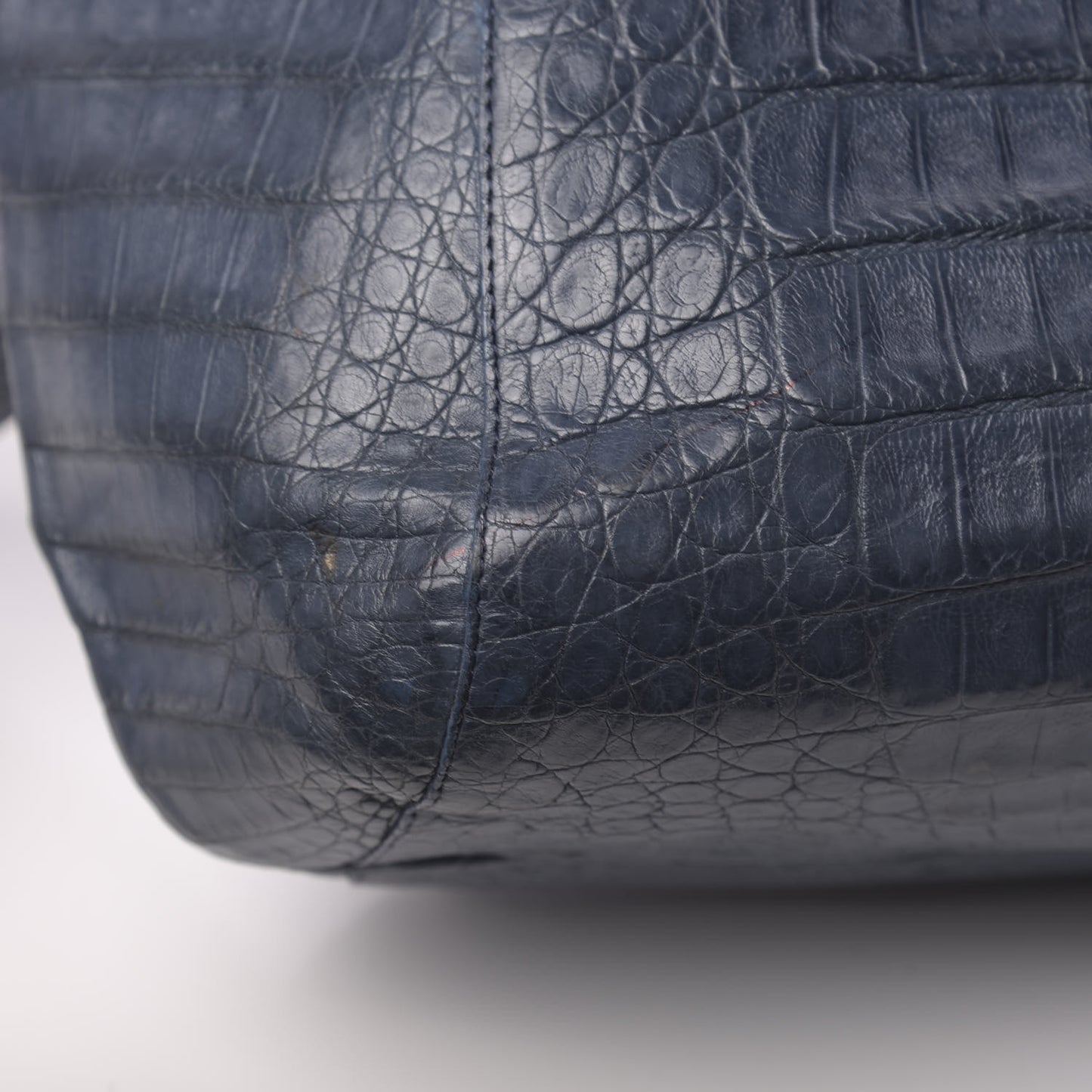 Crocodile Crossbody Bag Dark Blue