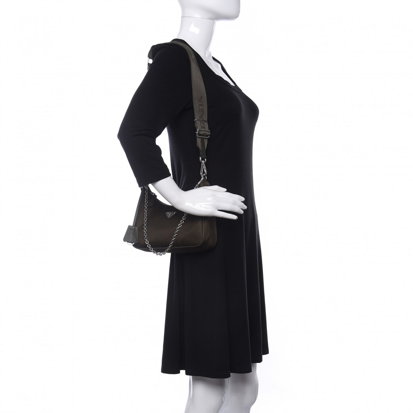 Tessuto Nylon Saffiano Re-Edition 2005 Shoulder Bag Mimetico