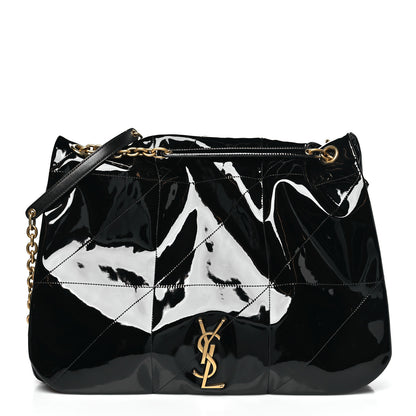 Saint Laurent Patent Matelasse Monogram Large Jamie 4.3 Black 1 of 9