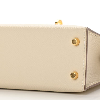 Hermes Epsom Mini Kelly Sellier 20 Craie 10 of 11