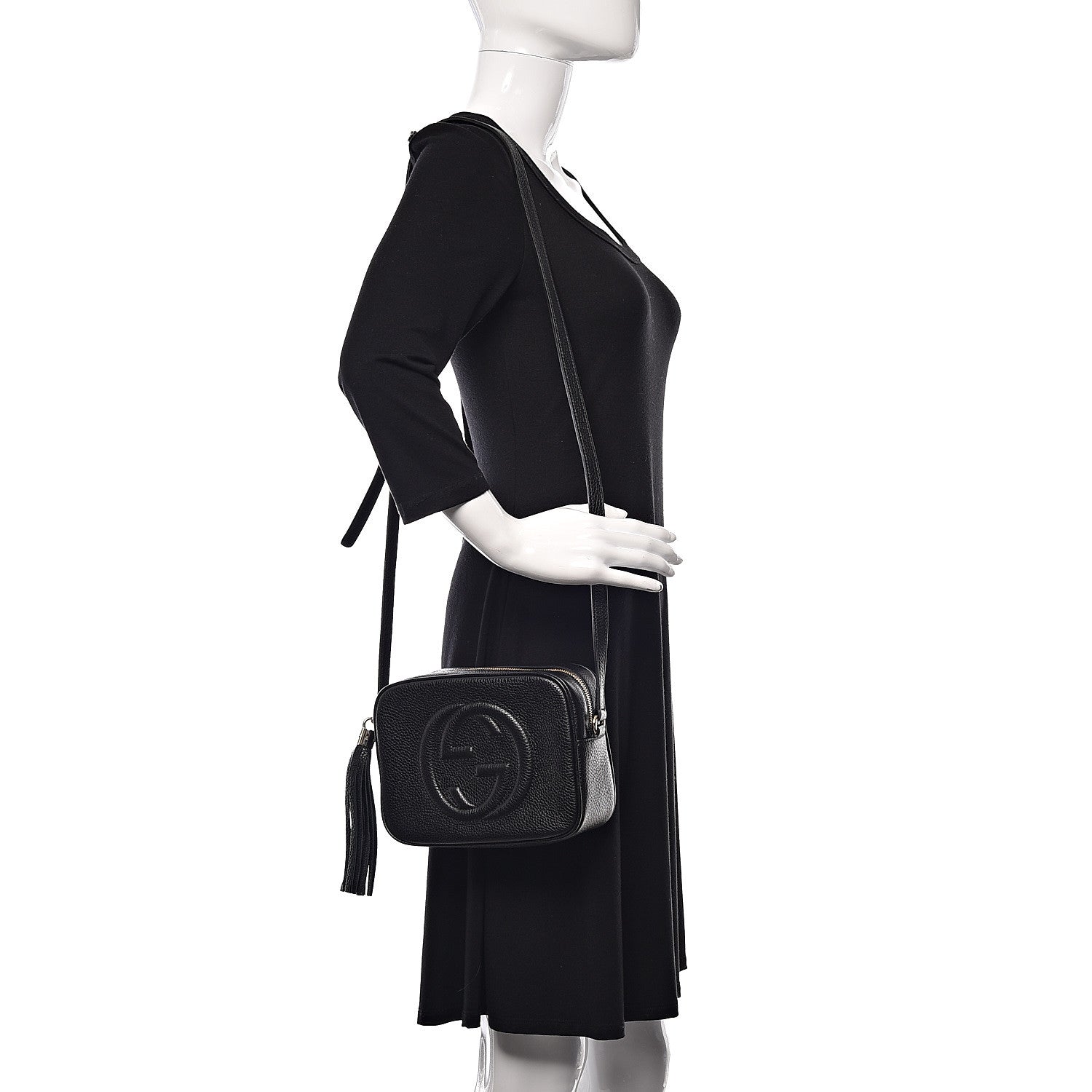 Gucci Pebbled Calfskin Small Soho Disco Bag Black 2 of 10
