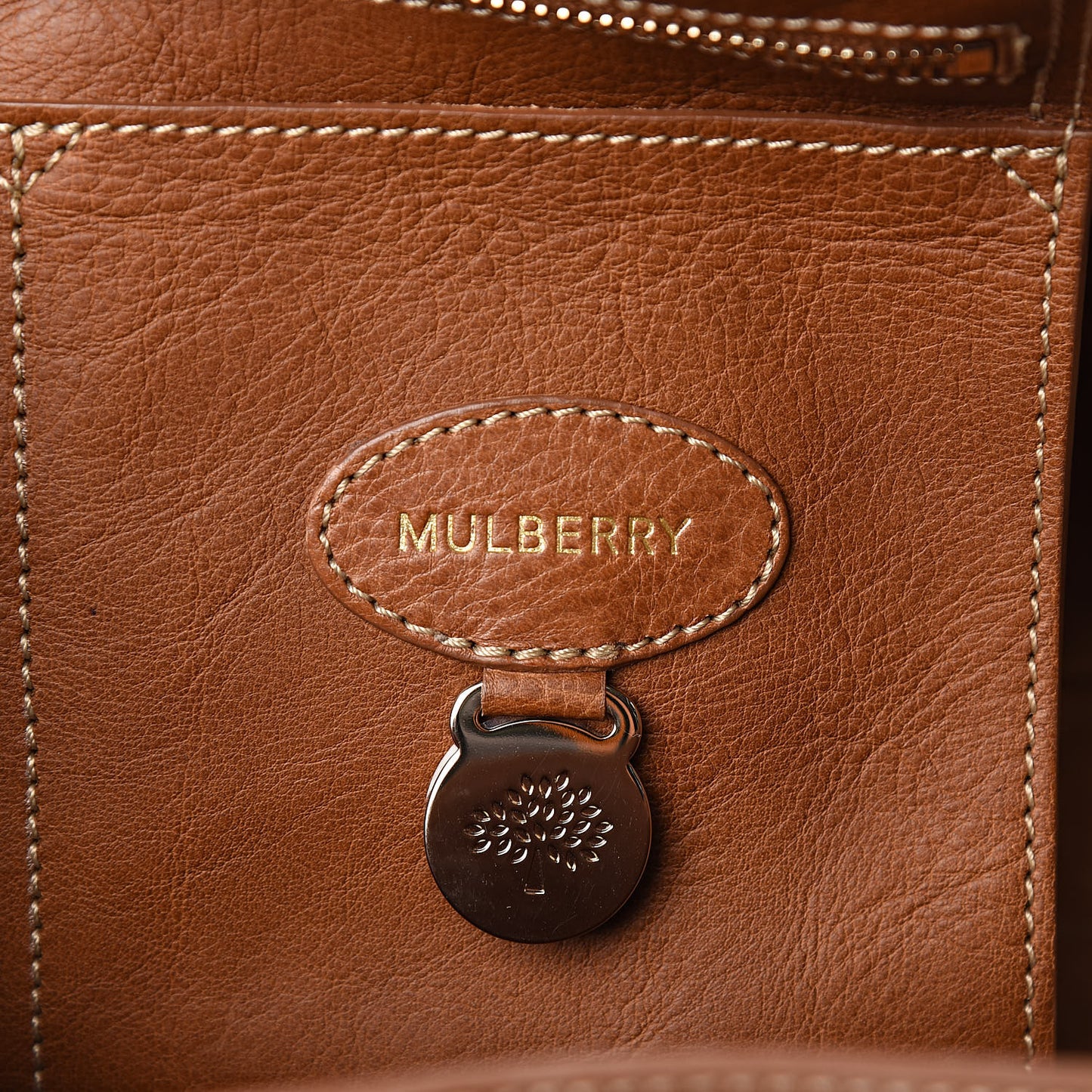 Natural Leather Small Buckle Bayswater Oak