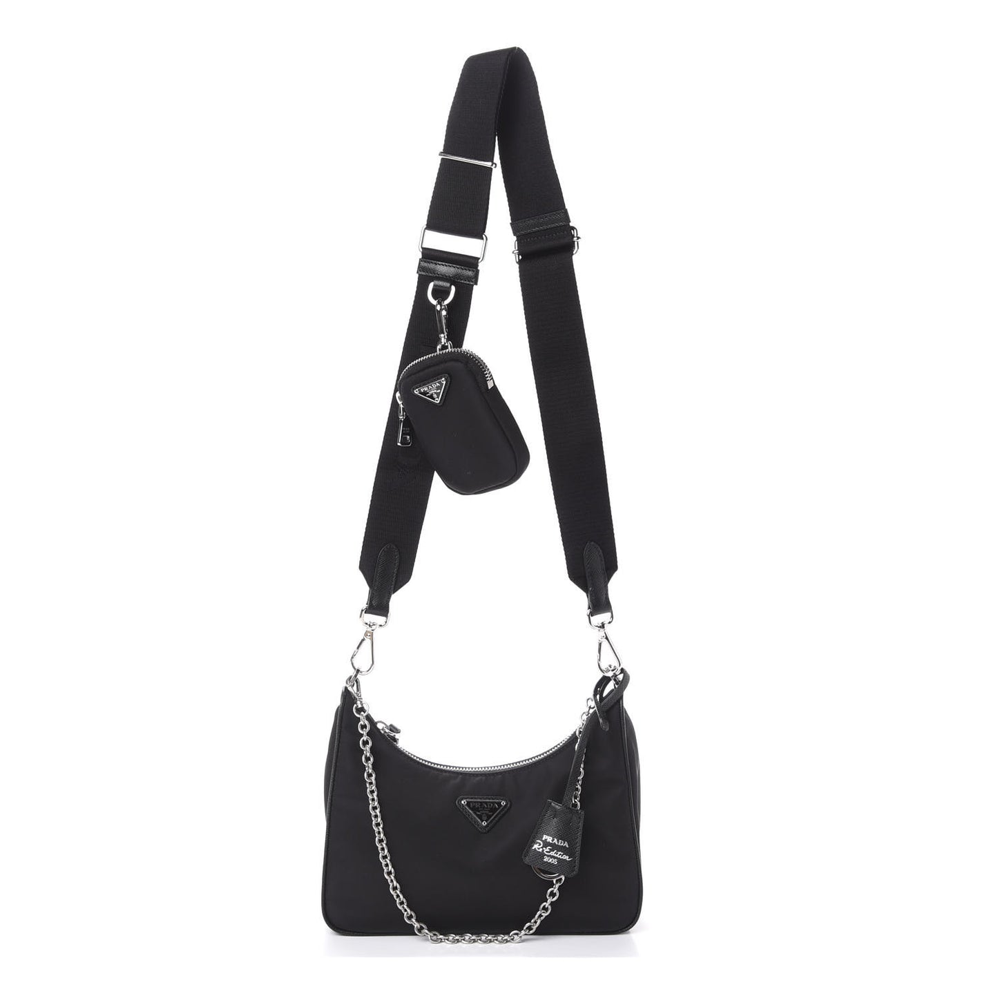 Nylon Re-Edition 2005 Shoulder Bag Black