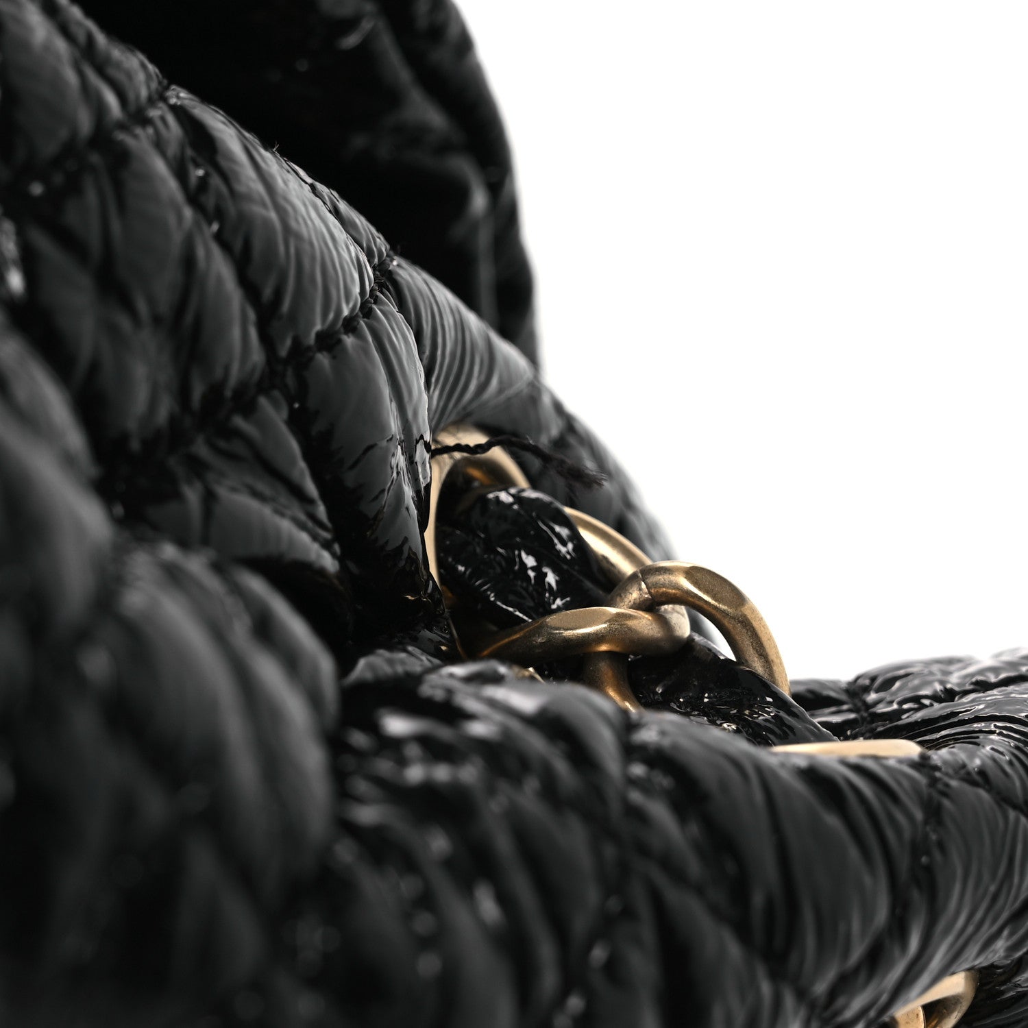 Chanel Vinyl XXL Rock and Chain Flap Black 15 of 15