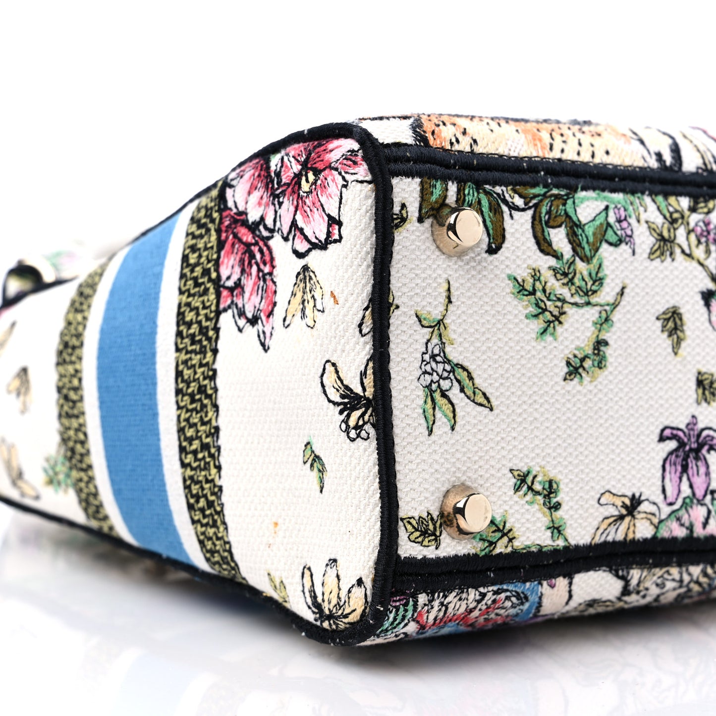 Canvas D-Constellation Embroidered Medium Lady D-Lite Latte Multicolor