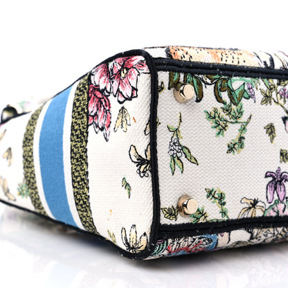 Christian Dior Canvas D-Constellation Embroidered Medium Lady D-Lite Latte Multicolor 7 of 9