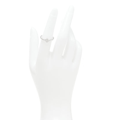 David Yurman Sterling Silver Diamond Quatrefoil Ring 52 6 2 of 4