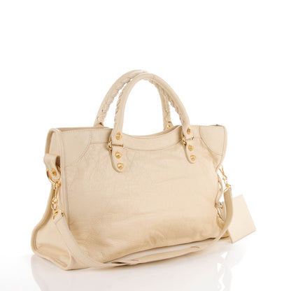 Balenciaga Agneau Giant 12 Gold Hardware City Blanc Creme Light Craie 3 of 8