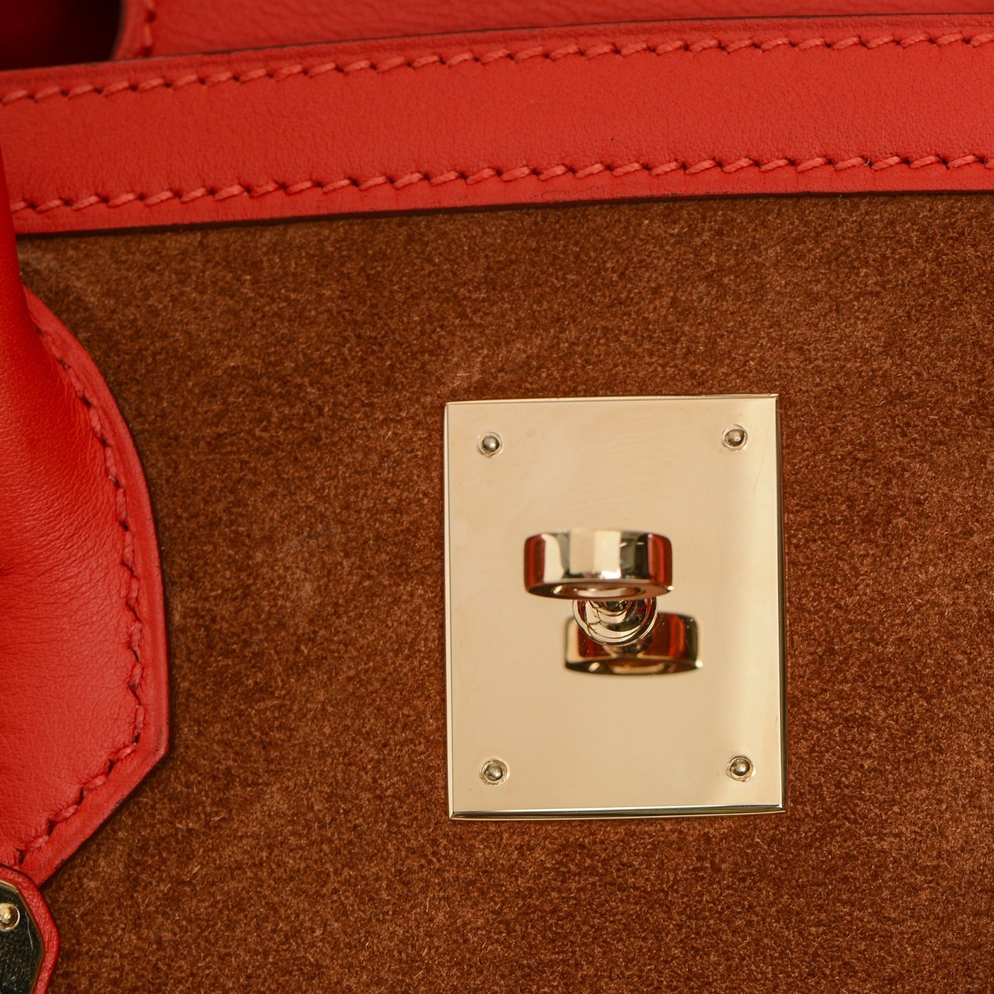Veau Doblis Swift Grizzly Birkin 35 Chamois Capucine