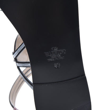 Valentino Garavani Nappa Loveblade Caged Flat Sandals 39 Black 6 of 11